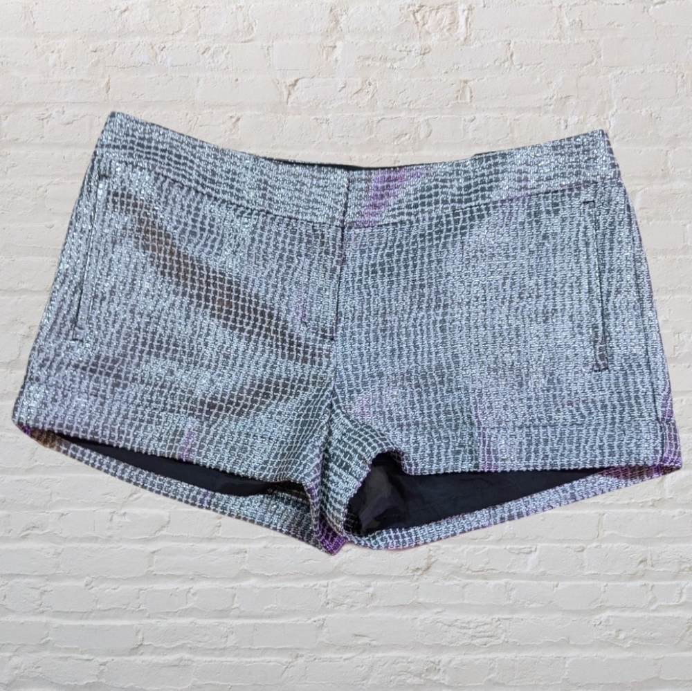 Express Metallic Silver Shorts NWT Size 10